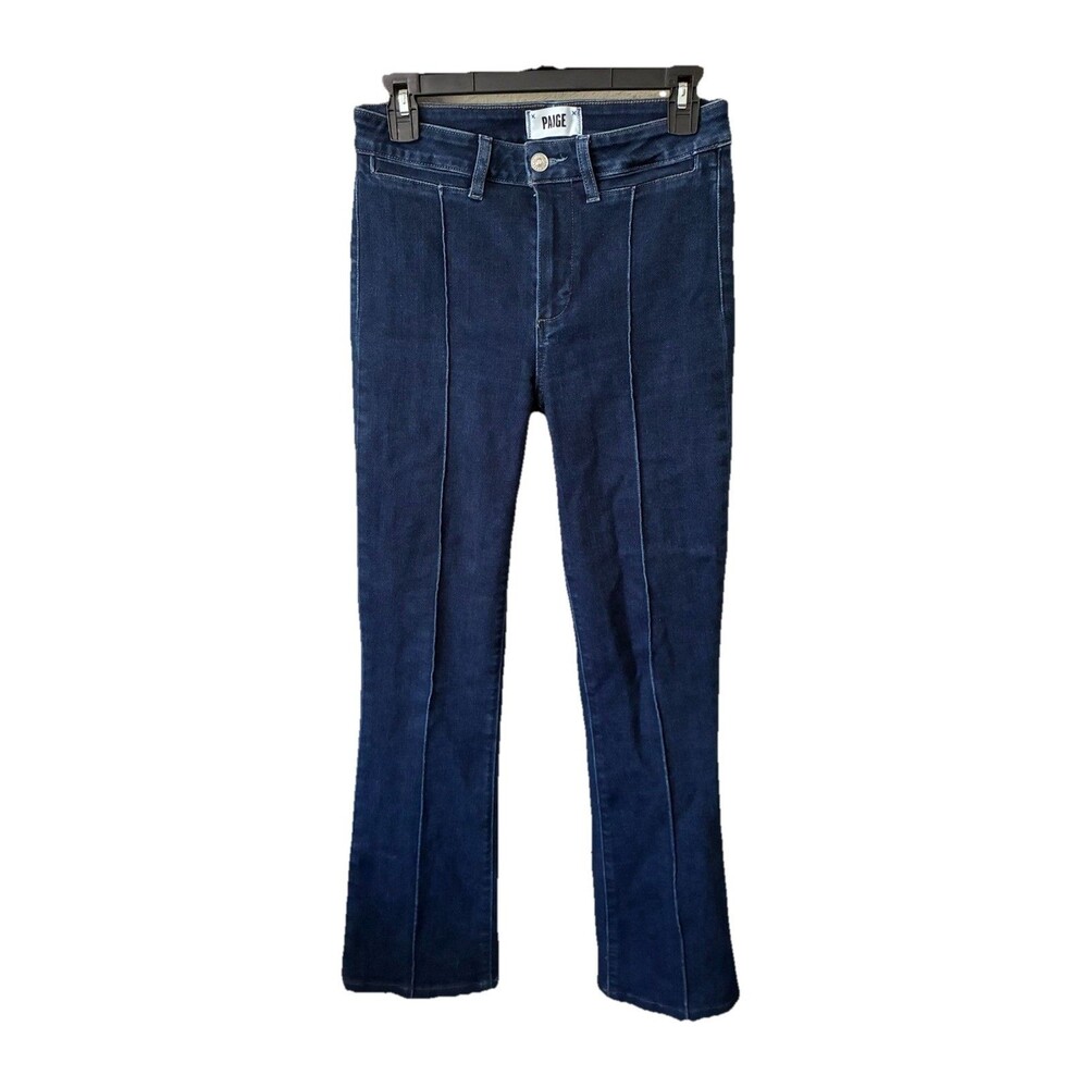 Paige High Rise Laurel Canyon Bootcut Jeans Dark Wash Blue Women’s Size 27